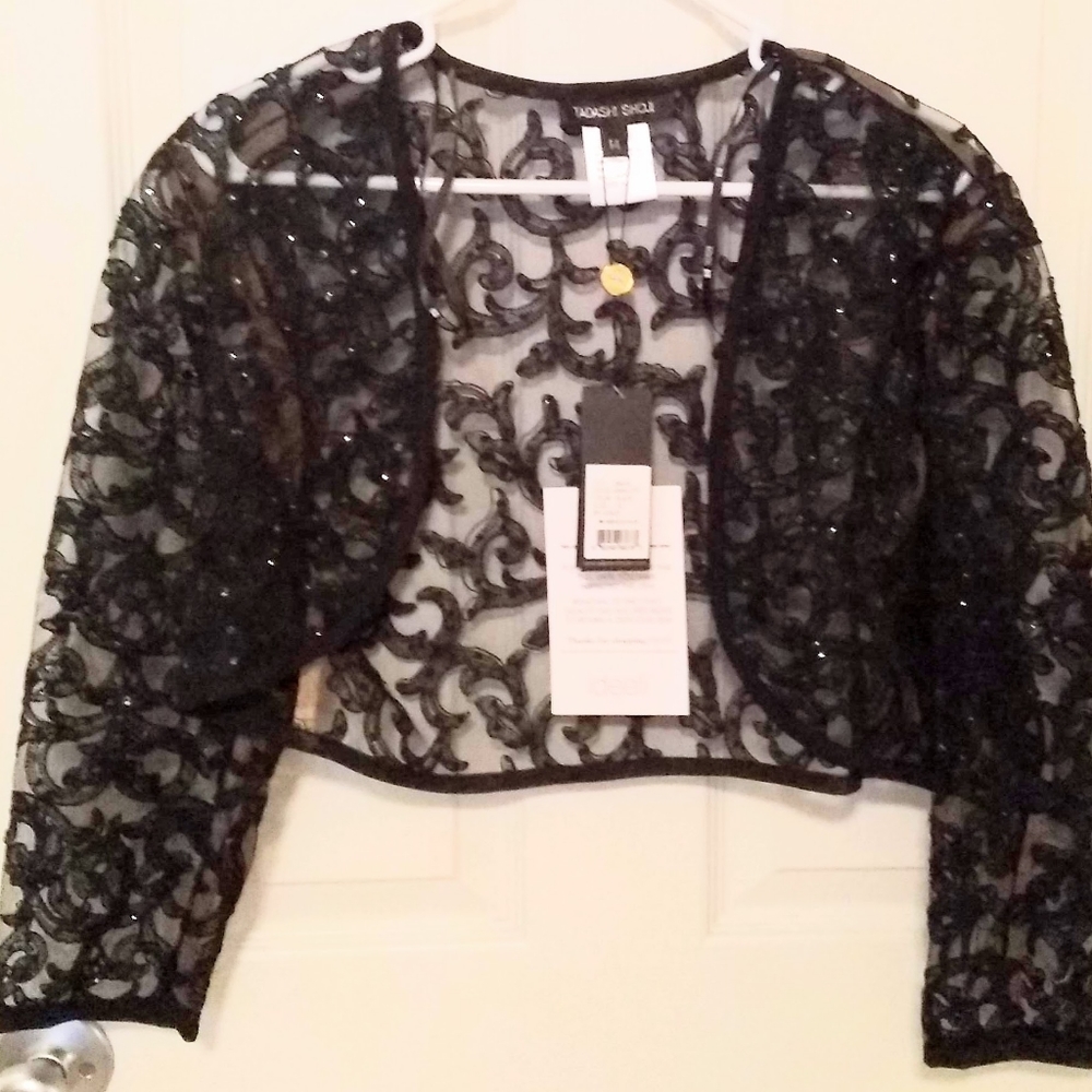 TADASHI SHOJI Jacket Bolero Style Shrug NEW W Tag
